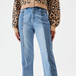 Pacsun Two Panel High Waisted Straight Leg Jeans